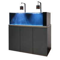Aquarium ultra-blanc à fond en verre avec filtre, style industriel intelligent, pour paysages naturels, avec débordement latéral, pour salon et usage domestique