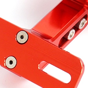 Motorfiets Deel Hoge Kwaliteit Universele Cnc Custom Made Onderdelen Aluminium Groothandel Motorfiets Refit Nummerplaat Frame Met Licht - Product Image 3
