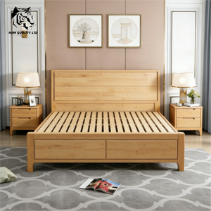 Cama de almacenamiento de madera de tamaño completo, nueva moda, muebles de dormitorio, precio barato de fábrica, personalizable, gran stock, envío inmediato. - Product Image 1