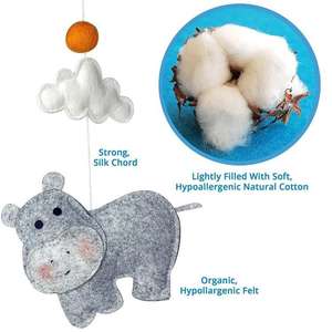 Feutre neutre bébé <span class=keywords><strong>Mobile</strong></span> arc-en-ciel Musical <span class=keywords><strong>Mobile</strong></span> pépinière décor feutre <span class=keywords><strong>Mobile</strong></span> suspendu berceau <span class=keywords><strong>Mobile</strong></span> sexe - Product Image 4
