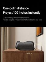 Projecteur laser DLP 4K à courte focale JMGO O3 Pro pour la maison avec Bonfire OS 7, 4 Go de RAM, 64 Go de ROM, portable, luminosité 2600 ISO