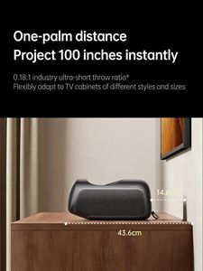 Projecteur laser DLP 4K à courte focale JMGO O3 Pro pour la maison avec Bonfire OS 7, 4 Go de RAM, 64 Go de ROM, portable, luminosité 2600 ISO - Product Image 5