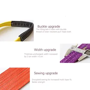 High Quality Durable Webbing Sling 100% Polyester Flat Webbing Sling High Quality Webbing Sling Belt