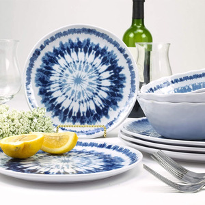 Nice blue decorating melamine food serving plate - Product Image 6