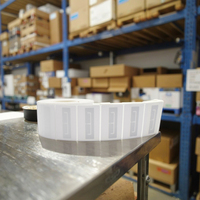 Étiquette RFID UHF ZDF personnalisée avec logo imprimé, autocollant imprimable RFID UHF 860-960 MHz, contrôle d'accès, mini-carte en PET polycarbonate, cadeau