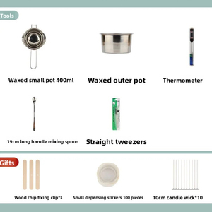 ชุดเครื่องมือละลายขี้ผึ้งพื้นฐานสำหรับขี้ผึ้งถั่วเหลืองพาราฟินพร้อมเครื่องวัดอุณหภูมิหม้อสำหรับคริสต์มาส - Product Image 4