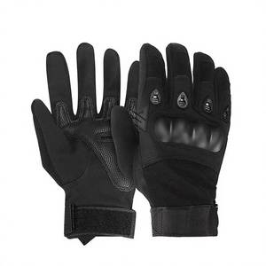Gants de moto en cuir Magic Strap pour vélo tout-terrain, compatibles écran tactile, pour la conduite sportive et la course, pour homme, hiver - Product Image 1