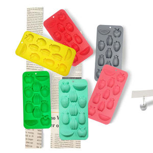 Moule en silicone pour bonbons au chocolat, fraises/ananas/pommes/raisins, moules de cuisson pour glaçons, gelée et biscuits - Product Image 1