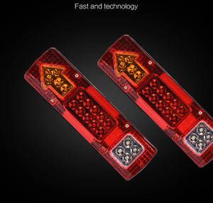 Offre Spéciale 12V 24V rouge blanc Led camion remorque véhicule agricole frein tourner flèche combinaison lampe queue signal lumière pour camionnette - Product Image 6