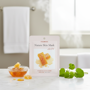 Masque à base de plantes à la gelée royale, acide aminé, vitamine C Centella, feuille anti-âge nourrissante et hydratante, revitalisation de la peau, hydratation - Product Image 3