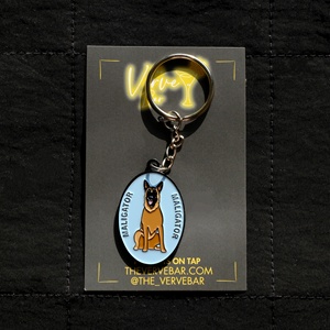 Porte-clés en émail avec badge chien et citation motivante, en métal, cadeau original pour les amoureux des animaux, breloque personnalisée avec citation - Product Image 6