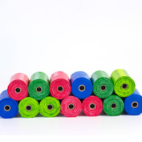 Sacs à déchets pour animaux de compagnie durables, écologiques, compostables, biodégradables, simples, parfum lavande, fabriqués en usine