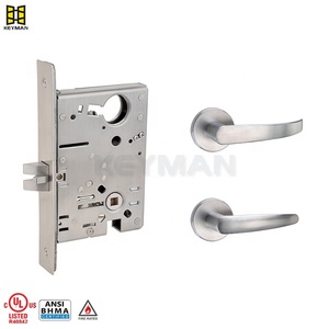 KEYMAN U.L Brandschutz klasse 3H ANSI/BHMA Grade 1 American Standard Einst eck schloss F01 Durchgangs korridor Türschloss körper - Product Image 2