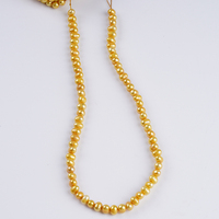 Perles en vrac en forme de pomme de terre de 5-6 mm, perles d'eau douce, perles naturelles dorées, brins de perles pour la fabrication de bijoux