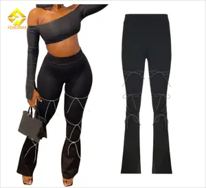 2023 Herbst Neuankömmlinge weibliche Hosen hohe Taille schwarze enge Frau ausgestellt Yoga hosen Leggings