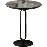 Table basse ronde en marbre artificiel, style moderne, meuble de salon