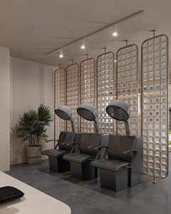 Desain Furnitur Interior <span class=keywords><strong>Salon</strong></span> Kustom Modern dengan Meja Kerja Cermin Furnitur Pajangan <span class=keywords><strong>Salon</strong></span> Fashion - Product Image 4