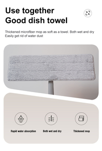 Hot Selling Quick Clean Easy Use Self - Washed Flat Floor <strong>Cleaning</strong> Mop and Bucket Set for Household <strong>Cleaning</strong> <strong>Tools</strong> - Product Image 6