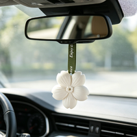 Diffuseur de parfum en cire d'argile parfumée en forme de fleur pour armoire et voiture, désodorisant d'ambiance à l'huile essentielle