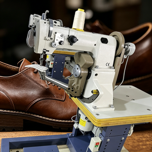 Post-bed Special <b>Sewing</b> Sittching Machine With Wheel Feed Roller Foot Presser and Needle Feed for Leather Shoes Making - Product Image 1