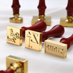 Sceau en laiton en relief pour cire, glaçons, savon et encre, amovible, standard, logo et taille personnalisés - Product Image 1