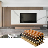Panneau mural WPC PVC stratifié haute brillance, nouveau design, panneau mural WPC pour plafond, pliable