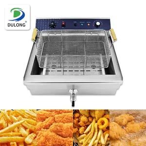 2023 New Style Big Capacity Commercial Electric Deep Fryer With Multi-function Cooking Snacks 30 Liters Oil Tank