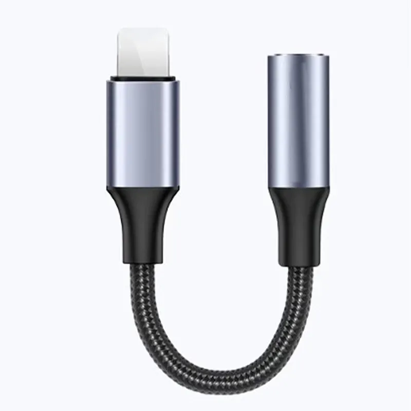iOS Earphone Audio Cable Adapter IOS TO 3.5 mm Earphone Microphone Headset Audio Cable Adapter