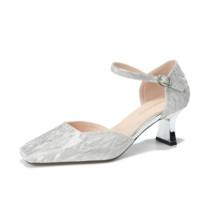 Zapatos Mary Jane 6888E con Punta en Pico, Tacón Bajo, Parte Superior Brillante, Correa Única con Hebilla Decorativa, Tendencia de Moda - Product Image 5