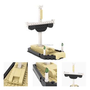 Anime Dracule Mihawk Ghost Fire Coffin Ship Luffy 1 Pieza, Sets de Construcción MOC, Bloques de Construcción de Ladrillos para Armar, Juguetes para Niños MOC1525 - Product Image 5