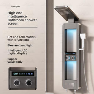 Wayon Fashion Hotel Vente à chaud Ensemble <span class=keywords><strong>de</strong></span> <span class=keywords><strong>colonne</strong></span> <span class=keywords><strong>de</strong></span> douche thermostatique à cascade pour <span class=keywords><strong>salle</strong></span> <span class=keywords><strong>de</strong></span> <span class=keywords><strong>bain</strong></span> Panneaux <span class=keywords><strong>de</strong></span> douche - Product Image 4