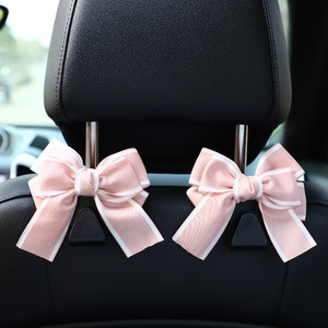 Car Headrest Hooks Bow Tie Design PVC Material For Car <b>Interior</b> Decoration Women's <b>Accessory</b> - Product Image 1