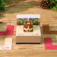 Bloc de notes autocollantes Corgi Puppy 2027, motif chenil et jardin, bloc de papier DIY avec boîte de présentation souvenir