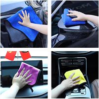 Microfiber Towels Compressed Quick-Dry Ultra-Soft Super Absorbent Lint/Streak-Free 40x40cm for Car & Household Cleaning