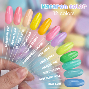 Set de Esmalte de Uñas en Gel Neón Macaron, Colores Brillantes de Verano, Gel Removible para Diseño de Uñas y <span class=keywords><strong>Manicura</strong></span> Personal - Product Image 5