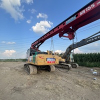 Foreuse rotative SANY SR155 d'occasion, machine de forage de fondations sur chenilles de seconde main
