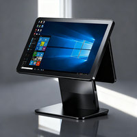 Nouvelle conception de caisse enregistreuse POS ultra-fine, écran tactile en alliage d'aluminium de 15,6 pouces, système POS, couleur personnalisée, vente en gros d'usine