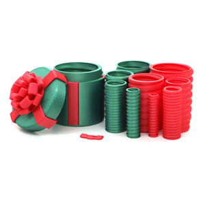 Boîte à farces amusante en forme de vis imbriquées, jouet matriochka imprimé en 3D, idéal pour un cadeau de Noël - Product Image 4