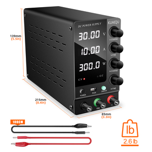 Alimentation électrique de laboratoire à courant continu réglable de haute précision NICE-<span class=keywords><strong>POWER</strong></span> SPS-C3010 noire 30V 10A à bon prix - Product Image 3