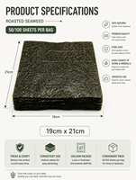 Alga Nori Tostada para Sushi, Precio de Mayoreo Directo de Fábrica de Nantong, Calidad Premium, 100% Natural, Compra a Granel en Bolsa