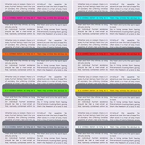 Đầy màu sắc có hướng dẫn đọc dải nổi bật màu lớp phủ đọc theo dõi cai trị làm giảm căng thẳng thị giác - Product Image 5