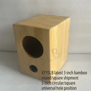 KYYSLB Cassa Vuota per Altoparlante da 3 Pollici in Legno di Bambù, per Audio Domestico, Altoparlanti Full Range Passivi - Product Image 2