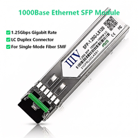 Transceiver optique SFP longue portée 120 km 1,25 Gbit/s 1550 nm LC SMF DDM pour FTTH, routeur de commutation Ethernet Gigabit 5G