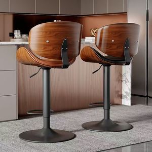 New Modern Industrial Dining <b>Kitchen</b> Cafe <b>Chairs</b> Backrest Restaurant Industrial Bar <b>Wood</b> Stool - Product Image 5