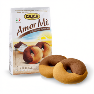 Amorm Premium <b>Quality</b> Cream Cocoa Sandwich Biscuit Ring-Shaped Semi-Soft Texture 300g X 12 Pieces <b>Sweet</b> Taste Packaged Bag CRICH - Product Image 2