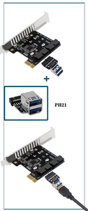 Bộ Điều Hợp Thẻ Mở Rộng PCI-E USB 3.0 2 Cổng USB3.0 Hub Tiêu Đề Bên Trong 19/20 Pin PCIE PCI Express Sang Thẻ Bộ Điều Hợp USB3.0 - Product Image 5