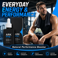 ARK Drops Gouttes d'énergie liquides, booster de performance naturel, gouttes à absorption rapide, gouttes d'énergie quotidiennes pour adultes