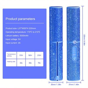 เครื่องยืดผมยูเอสบีขนาดเล็กพกพาได้เครื่องมือแสดงทรงผมแอลอีดีพร้อมแผ่นอลูมิเนียมแหล่งพลังงานไฟฟ้าสำหรับใช้ RV - Product Image 4