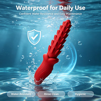 Masseur personnel rechargeable, 7 modes de vibration, silicone souple, résistant à l'eau, design portable facile à nettoyer