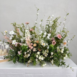GF392 Arreglo Floral de Flores Silvestres Coloridas para Boda, Flores de Seda y Plantas, Ramo de Flores Silvestres Artificiales para Decoración de Pisos - Product Image 3